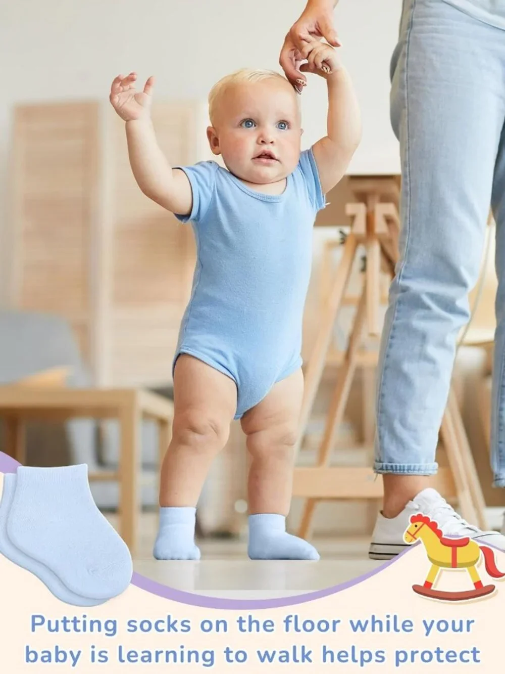 60 Pairs Unisex Cotton Newborn Baby Socks - Soft Infant Anklets, Bulk Set